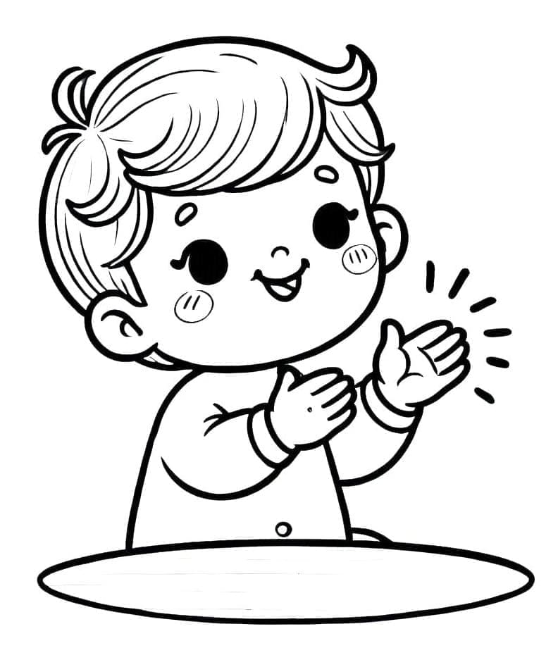 ระบายสี ทารก การปรบมือ