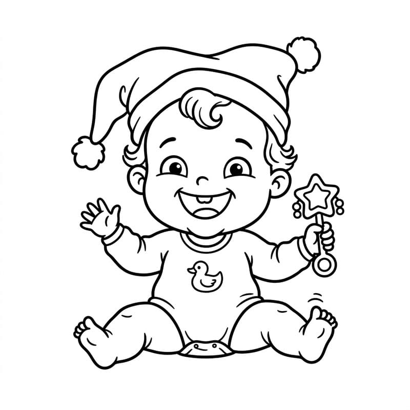 ระบายสี ทารก ตลก