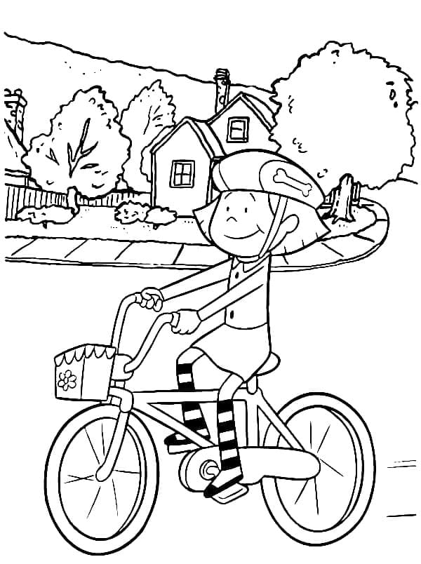 ระบายสี เอมิลี่ขี่จักรยาน