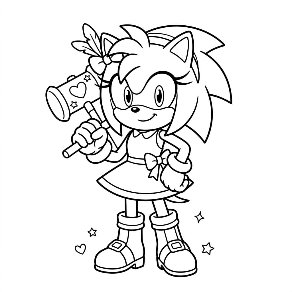 ระบายสี เอมี โรส สวยงาม