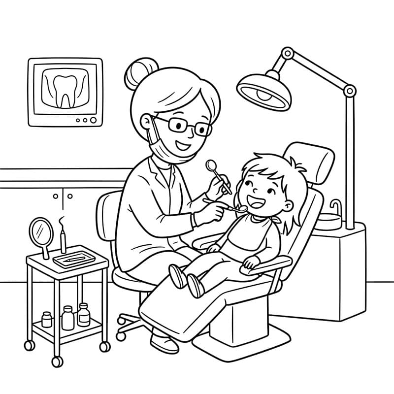 ระบายสี อุปกรณ์ทันตกรรม