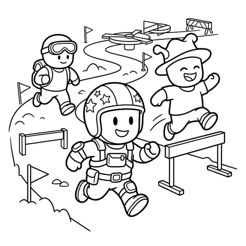 ระบายสี สตัมเบิลกายส์ (Stumble Guys)