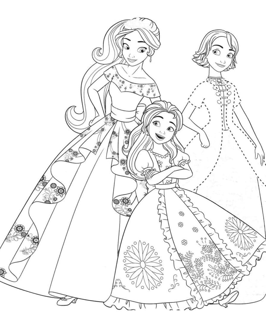 ระบายสี ตัวละครจาก เอเลน่าแห่งอวาลอร์