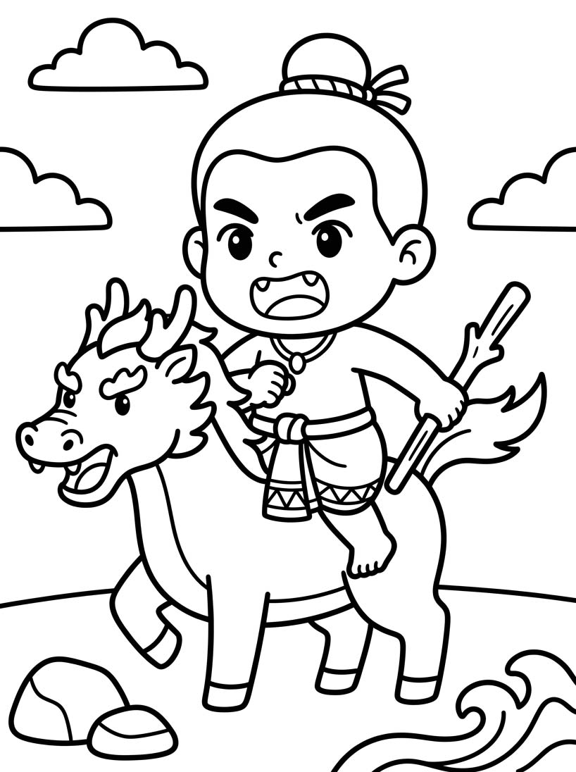 ระบายสี สุดสาคร บนชายหาด