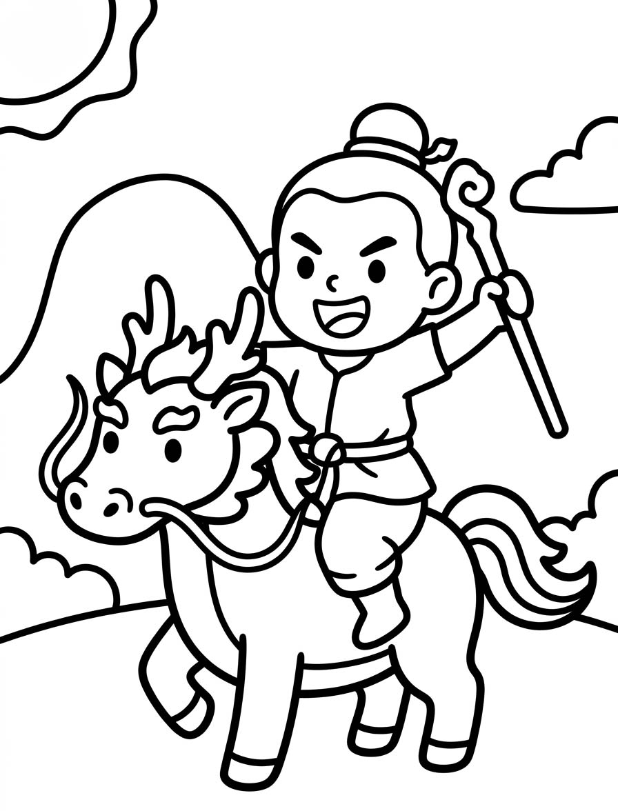ระบายสี สุดสาคร ตอนเด็ก