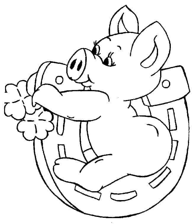 ระบายสี หมูอ้วนแก้มป่อง