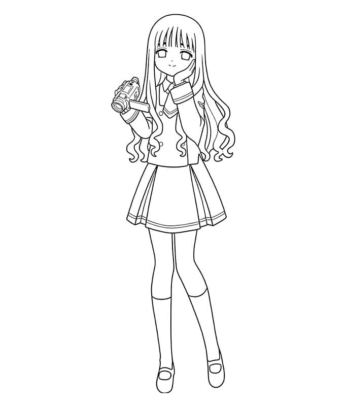 ระบายสี โทโมโยกำลังถ่ายทำอยู่