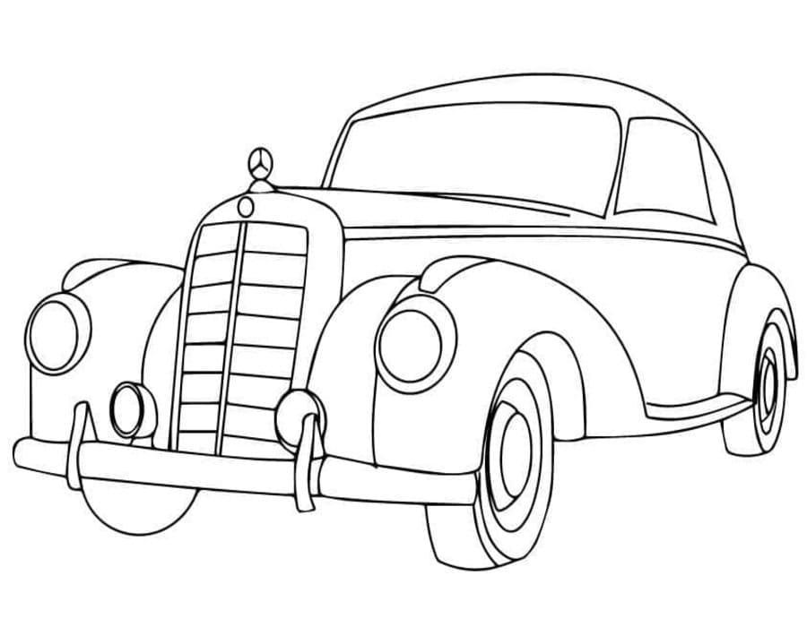 ระบายสี เมอร์เซเดสเก่า