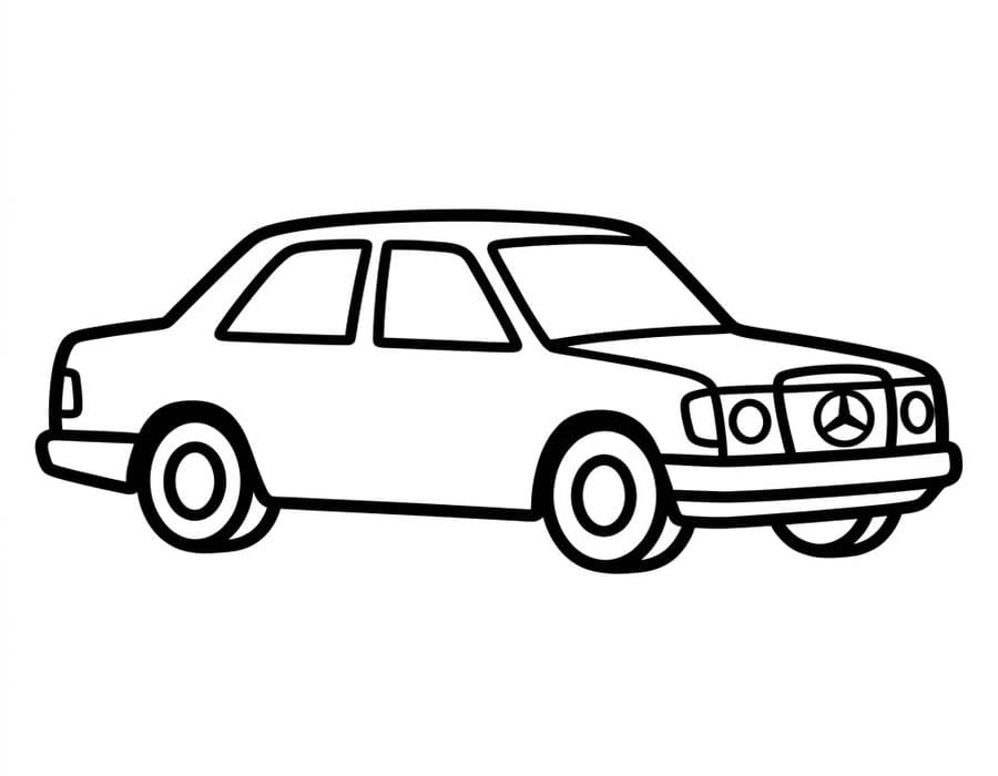 ระบายสี เมอร์เซเดสรถ