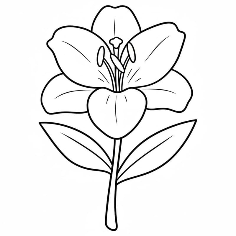 ระบายสี ลิลีการวาดภาพ