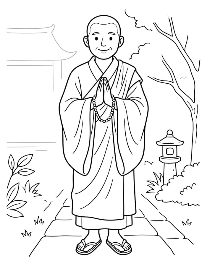 ระบายสี พระและสายประคำสำหรับสวดมนต์